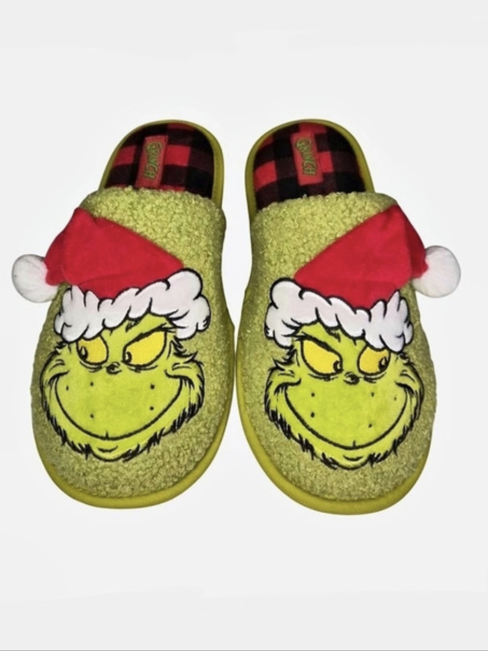 NWOT Dr. Seuss The Grinch Christmas Slippers Size L (9/10)